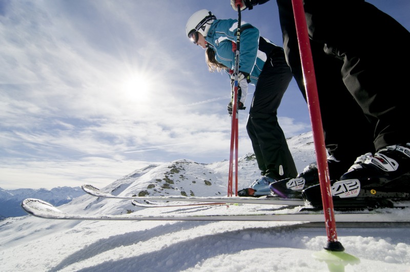 Skifahrer (Start)